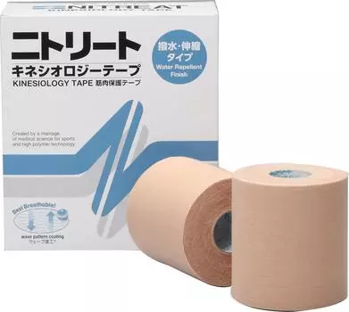 NITREAT Taping Tape для поддержки мышц, эластичная водоотталкивающая кинезиологическая лента NKH75 75 мм x 5 м 4 рулона