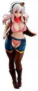 NITRO SUPER SONIC Image Girl Super Sonico масштабная ПВХ окрашенная готовая фигурка ~Девушка-ковбой~ 1/7