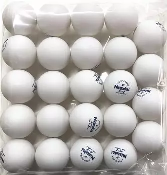 Nittaku J Top Clean Training Balls 2 дюжины мячей для настольного тенниса [Без упаковки] (24 шт.) белый