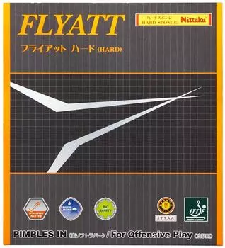 Nittaku Table Tennis Back Soft Rubber Fly At Hard AC Red Medium (Active Charge) NR-8562 красный