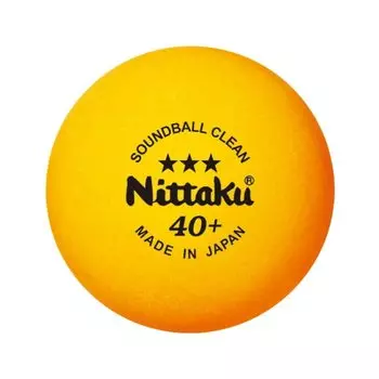 NITTAKU Table Tennis Ball Sound Ball Clean 3 Pieces NB1600 Orange 40mm оранжевый