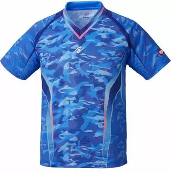 Nittaku Table Tennis Game Sky Camouflage JTTA официально можно носить в официальной синей рубашке J130 NW2193, рубашка, унисекс, одобрено, подходит,