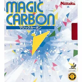 Nittaku Table Tennis Rubber Magic Carbon Back Soft High Elasticity Red Thick NR-8210 красный