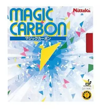 Nittaku Table Tennis Rubber Magic Carbon Soft Back High Elasticity Red Thin NR-8210 красный