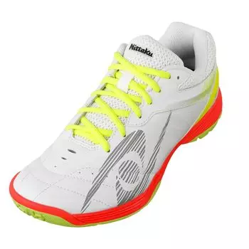 Nittaku Table Tennis Shoes Jointly Developed by YONEX Moving Ace White cm (70) 25.0