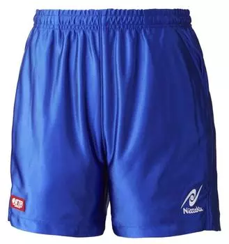 Nittaku Table Tennis Unisex Game Pants Lumister Shorts Blue L NW-2503 (09)