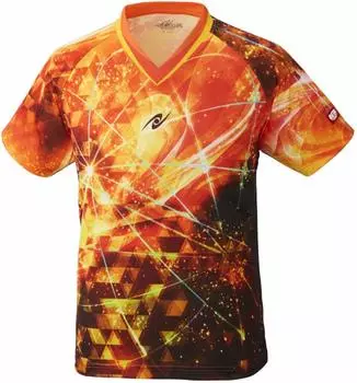 Nittaku Table Tennis Unisex Wear Game Shirt Sky Aurora Shirt Yellow J130 NW-2183