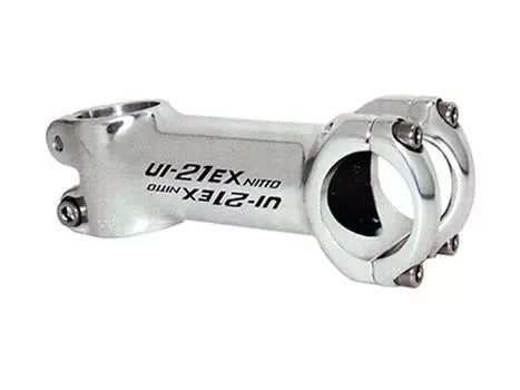 NITTO UI-21EX 31,8 Road&MTB Цвет/СЕРЕБРИСТЫЙ/Диаметр зажима/31.8/Диаметр колонки/28.6/Выступ/120