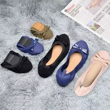 Niu Ba Ground Stall Egg Roll Shoes Women 2024 New Spring Summer Lazy Bean Shoes 36 чёрный