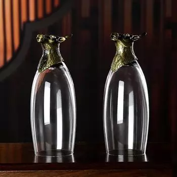 Niu Древний Синий Бытовой Бокал для Шампанского Бокал для Пива Хрустальный Бокал Бокал для Коктейлей Бокал для Вина с Головой Зверя Набор для Вина