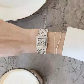 NIVADA NIVADA женские часы из драгоценного металла (выберите один из двух типов) и получите сумку для покупок, корейские популярные часы