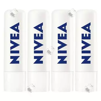 Nivea Бальзам для губ, 4 упаковки, derma SOS care