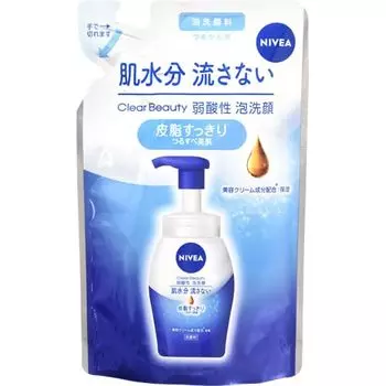 Nivea Clear Beauty слабокислотная пенка для умывания, освежающая жирность кожи, сменный блок 130 мл [Пена для умывания]