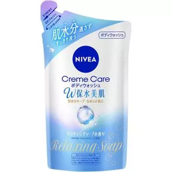 Nivea Cream Care Body Wash W Удерживающий воду Beautiful Skin Relaxing Soap Аромат Сменный блок 350 мл
