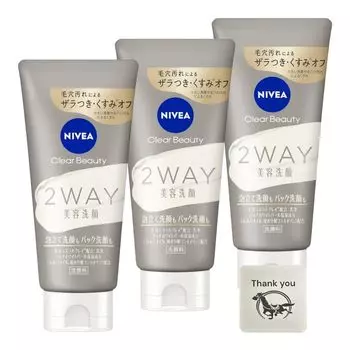Nivea Face Wash Clear Beauty 2WAY Beauty Face Wash 120 г Набор из 3 штук Оригинальный логотип Kunutonn Бонус в комплекте +