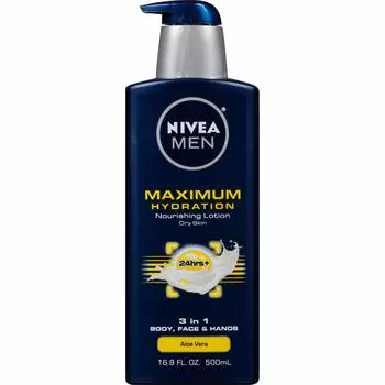 Nivea For Men Максимальное увлажнение Питательный лосьон для сухой кожи Унция 16.9