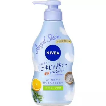 Nivea Kao Nivea Angel Skin Body Wash Acne Clear Citrus Half Fragrance Sponge 470 мл