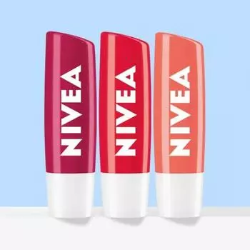 Nivea Lip Care Fruity Shine 3 Choice 1 Клубника Вишня Персик Вишня