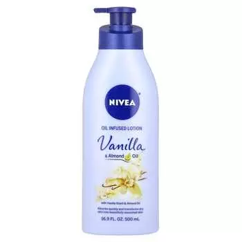Nivea, лосьон на основе масел, ваниль и миндальное масло, 16,9 жидких унций (500 мл)