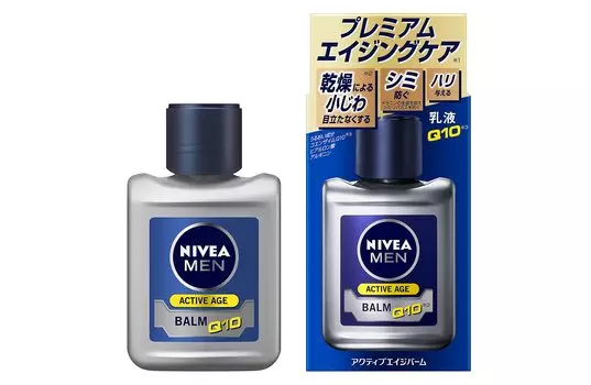 Nivea Men Active Age Balm Emulsion firmness and spots and [Quasi-drug] [Men s Emulsion] [Aging Care] [Provides shine] [Wrinkle prevention] [Whitening]