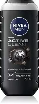 Nivea Men Active Clean Shower Gel For Men TU прозрачный