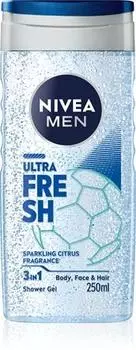 Nivea Men Ultra Fresh Gel Douche Rafrachissant 3 En 1 TU прозрачный