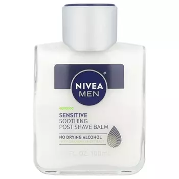 Nivea, Мужской успокаивающий бальзам после бритья, для чувствительной кожи, 100 мл (3,3 жидких унции)