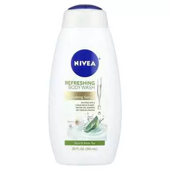 Nivea, Refreshing Body Wash, Basil & White Tea, 20 fl oz (591 ml)