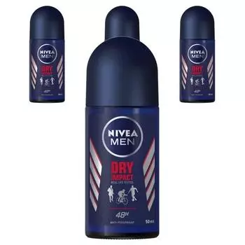 Nivea Шариковый дезодорант Dry Impact 48H, 4 шт., 50 мл