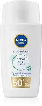 Nivea Sun Derma Skin Clear Crme Solaire Visage Pour Peaux Imperfections TU прозрачный