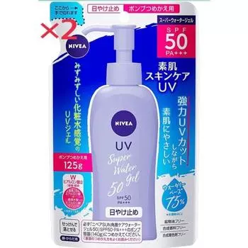Nivea Sun Protect Water Gel SPF50/PA+++ Refill 125g x 2 gel set