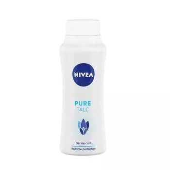 NIVEA Тальк для мужчин и женщин, чистый, для нежного аромата и надежной защиты от запаха тела, 100 г (Пакет из 1)