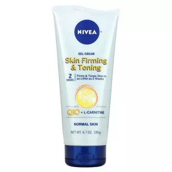 Nivea, укрепляющий и тонизирующий гель-крем для кожи с Q10 + L-карнитином, 6,7 унций (189 г)