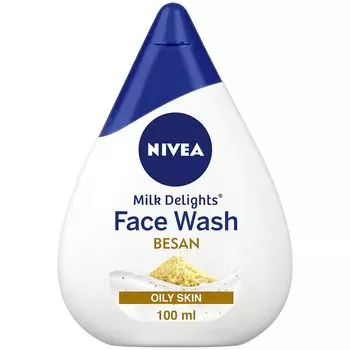 NIVEA Женский гель для умывания для жирной кожи, Молочко Delights Besan, 100 мл