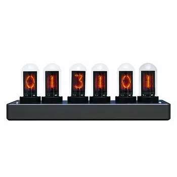 Nixie Tube псевдосветящаяся трубка ретро современные деревянные часы 16 миллионов RGB полные настольные часы часы, часы, интерьер, стильный, цвета, цвет,