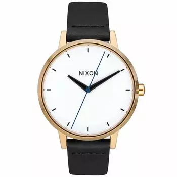 NIXON Kensington Leather Watch Imported [Nixon] Women s Gold/Bar NA1083157-00 [Regular Product]