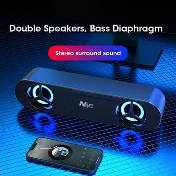 Niye Проводная звуковая панель Акустическая система Super Power Sound Speaker Проводной объемный стерео домашний кинотеатр ТВ Проектор для компьютера