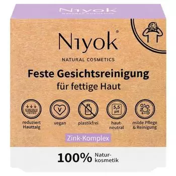 Niyok Face Soap очищающее мыло для лица Zink-Komplex для жирной кожи 80 г