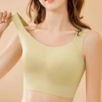 Нижнее белье без маркировки, с открытой спиной, с накидкой, антипрогулочный бюстгальтер, нижнее белье, женский бюстгальтер, жилет, цельный с накладкой на грудь M