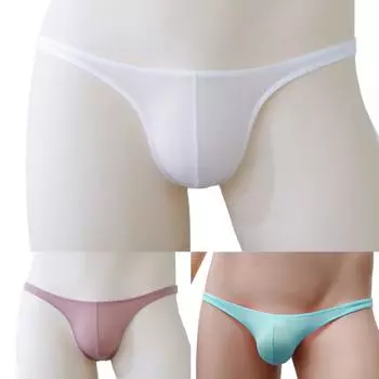Нижнее белье бикини, удобное для всех сезонов, ледяной шелк 2XL
