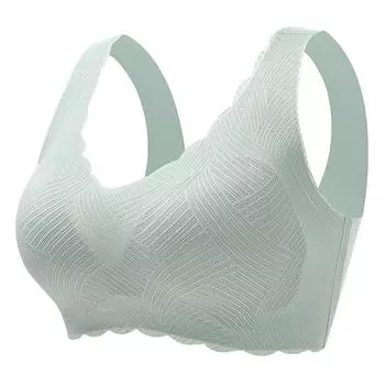 Нижнее белье больших размеров для женщин на косточках, собранное, фиксированное, с одной чашкой, тонкий спортивный бюстгальтер 75C чёрный