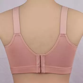 Нижнее белье больших размеров для людей среднего и пожилого возраста, без стального ободка, тонкий непрозрачный бюстгальтер, бюстгальтер для мам со сборкой и регулировкой Size 38/85C розовый