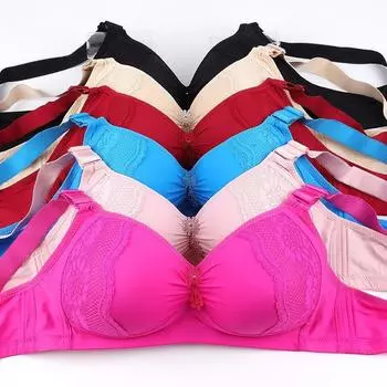 Нижнее белье большого размера, без стального кольца, тонкий хлопок, полная регулировка чашек, кружево, удобный и сексуальный бюстгальтер, бюстгальтер большого размера для женщин 42 code/95C синий