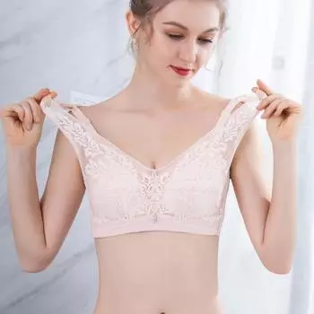 Нижнее белье большого размера, чашечка из пор, большая чашечка, тонкий жилет, без стального кольца, включая боковой сбор 34/75B зелёный