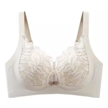 Нижнее белье большого размера для женщин, тонкая полная чашка, ультратонкий фасон, собирает и закрывает под грудью, предотвращает провисание бюстгальтера. 34/75B