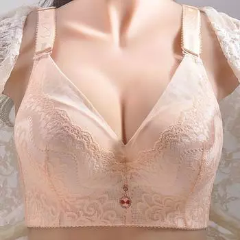 Нижнее белье большого размера для женщин со стальным кольцом, собранным в сборку, с регулируемой верхней поддержкой, с полной чашкой, предотвращающей провисание 36/80 темно-зеленого