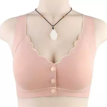 Нижнее белье большого размера с клеящейся немаркой пряжкой спереди, усиленной нижней окружностью, модель жилета без бюстгальтера со стальными кольцами L