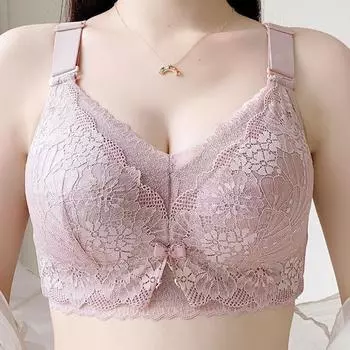 Нижнее белье большого размера, топ-труба с полной чашкой, корсет с эффектом легкости, тонкая грудь, чехол-бюстгальтер с эффектом против провисания 34/75B