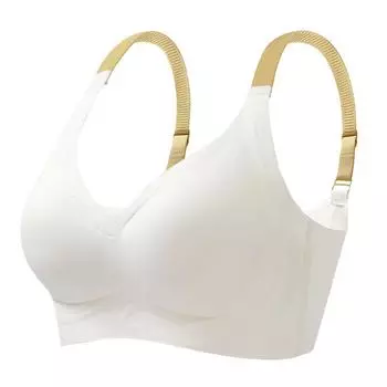 Нижнее белье большого размера, женская фиксированная чашка, бесшовная сборка, подгрудь, антипровисание, ультратонкий чехол для бюстгальтера. 75B шампанского