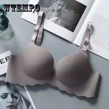 Нижнее белье большого размера, женский бюстгальтер без стального кольца, тонкий бюстгальтер со сборками для сбора вспомогательной груди, сексуальный дышащий и удобный бюстгальтер 42/95C чёрный